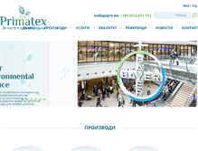 Tablet Screenshot of primatex.com.mk